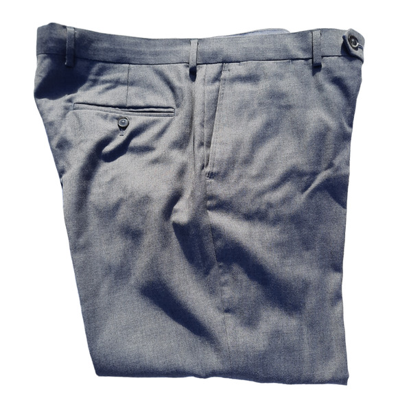 John W Nordstrom Gray Wool Men's Dress Pants Size 36W X 32L - Picture 2 of 9